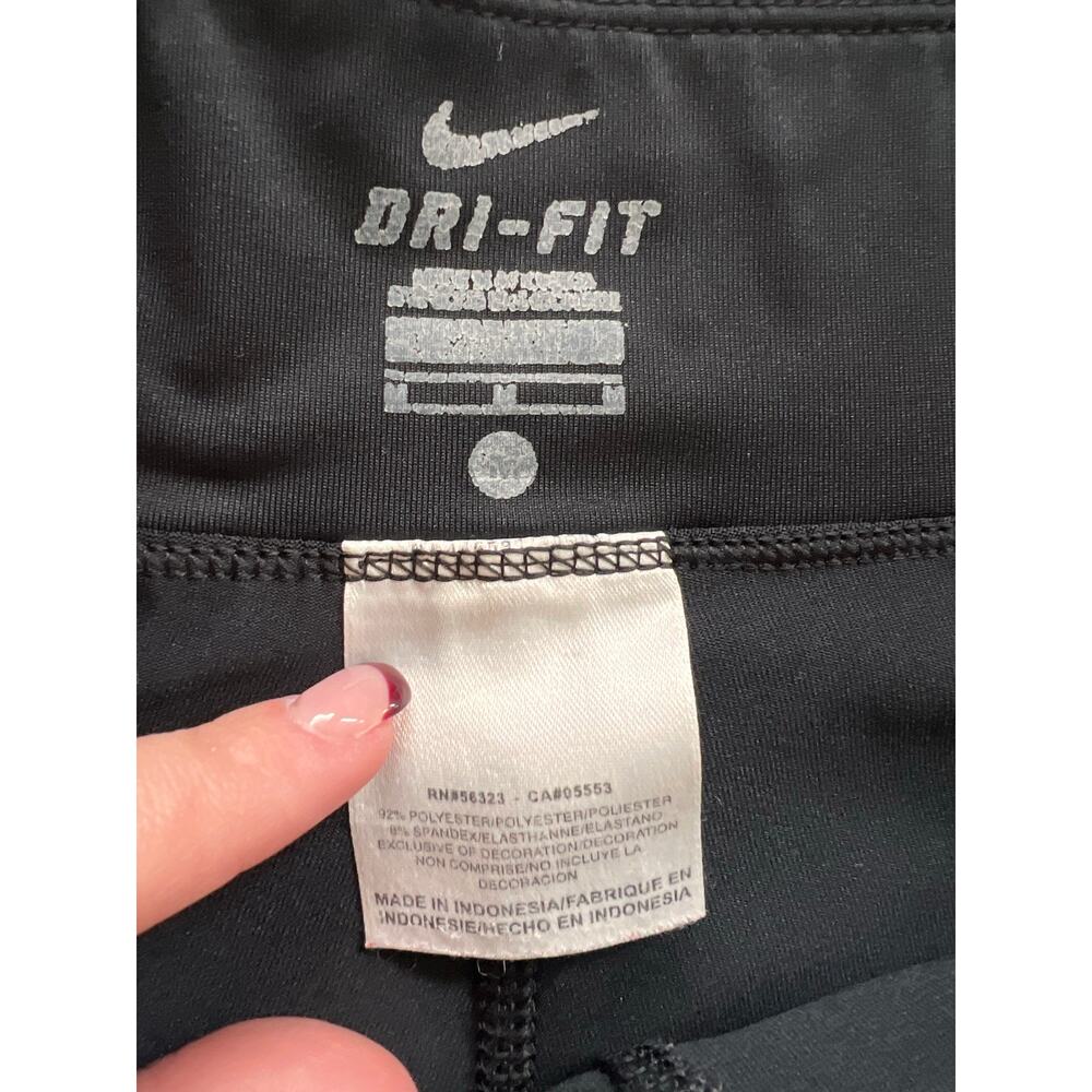 Nike Black Athletic Skort White Contrast Trim Activewear Tennis Golf - Picture 3 of 4